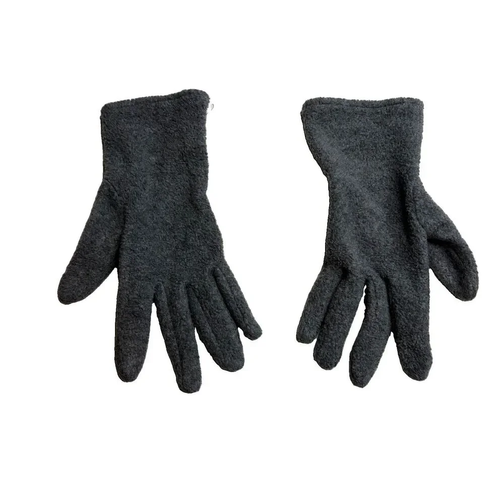 Grey Gray Fleece Womens Gloves Winter Cold weather Gear In good conditon.
